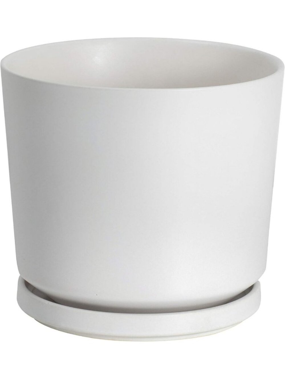 Modern Ceramic Plant Pots 9" for Indoor & Outdoor Succulents, Drainage Saucer